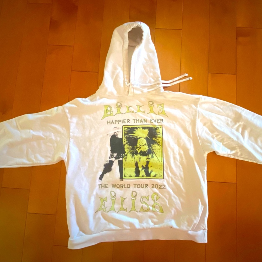 BILLIE EILLISH 2022  CONCERT OVERSIZED SWEATSHIRT  SIZE L